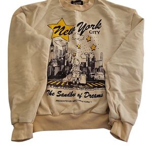 United Cream New York City Men's Crewneck Sweater